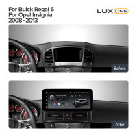Штатна магнітола Teyes LUX ONE 6+128 Gb з коловим оглядом 360° Buick Regal 5 For Opel Insignia G09 ZG09 2008-2013 12.3" (L1)