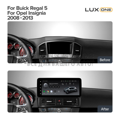 Штатна магнітола Teyes LUX ONE 6+128 Gb з коловим оглядом 360° Buick Regal 5 For Opel Insignia G09 ZG09 2008-2013 12.3" (L1)