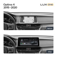 Штатна магнітола Teyes LUX ONE 6+128 Gb з коловим оглядом 360° Kia Optima 4 JF 2015-2020 (A) 12.3"