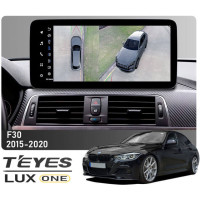 Штатна магнітола Teyes LUX ONE 6+128 Gb з коловим оглядом 360° BMW 3-Series F30 / F31 NBT (Left hand drive) 2011-2016 12.3"