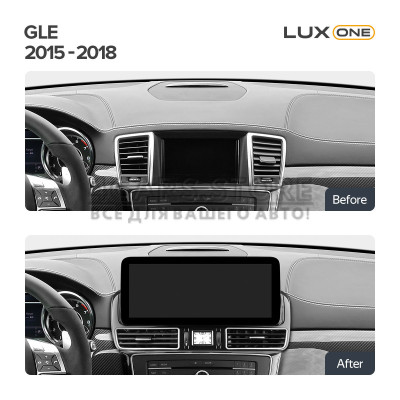 Штатна магнітола Teyes LUX ONE 6+128 Gb з коловим оглядом 360° Mercedes Benz GLE W166 NTG 5.0 (Left hand drive) 2015-2018 12.3"