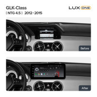Штатна магнітола Teyes LUX ONE 6+128 Gb з коловим оглядом 360° Mercedes Benz GLK-Class X204 NTG 4.5 2012-2015 12.3"