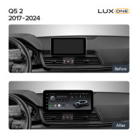 Штатна магнітола Teyes LUX ONE 6+128 Gb з коловим оглядом 360° Audi Q5 2 FY 2017-2024 12.3" (L2)