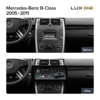 Штатная магнитола Teyes LUX ONE 6+128 Gb с круговым обзором 360° Mercedes-Benz B-Class T245 W245 2005-2011 12.3"
