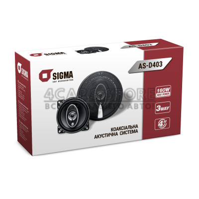 Коаксиальная автоакустика Sigma AS-D403 Коаксиальная автоакустика Sigma AS-D403