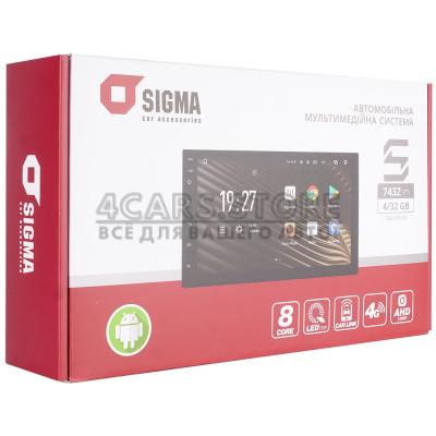 Автомобільна система Sigma S7432 ANDROID 10 4+32 Gb 4G DSP (7") Автомобільна система Sigma S7432 ANDROID 10 4+32 Gb 4G DSP (7")