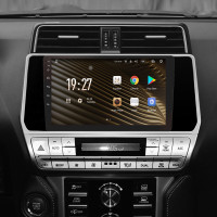 Штатна магнітола SIGMA S10464 ANDROID 12 4+64 Gb 4G DSP Toyota Land Cruiser Prado 150 2018-2020 (silver) 10"