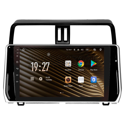 Штатна магнітола SIGMA S10464 ANDROID 12 4+64 Gb 4G DSP Toyota Land Cruiser Prado 150 2018-2020 (silver) 10"