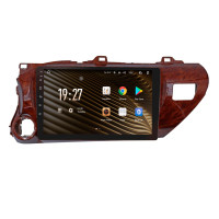 Штатна магнітола SIGMA S10464 ANDROID 12 4+64 Gb 4G DSP Toyota Hilux Pick Up AN120 2015-2020 Mahogany 10"