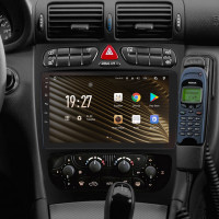 Штатна магнітола SIGMA S9464 ANDROID 12 4+64 Gb 4G DSP Mercedes Benz C Class S203 CL203 W203 (F1) 2000-2004 9" (L1)