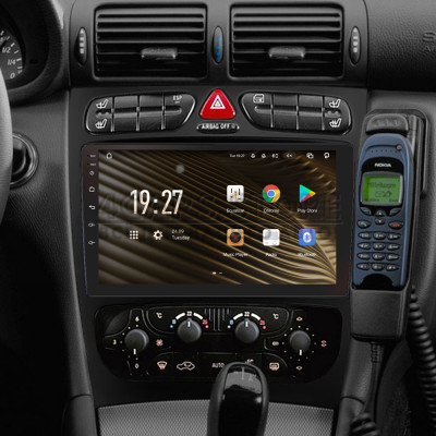 Штатна магнітола SIGMA S9464 ANDROID 12 4+64 Gb 4G DSP Mercedes Benz C Class S203 CL203 W203 (F1) 2000-2004 9" (L1)
