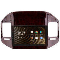 Штатная магнитола SIGMA S9464 ANDROID 12 4+64 Gb 4G DSP Mitsubishi Pajero 3 V70 V60 1999-2006 (brown) 9"