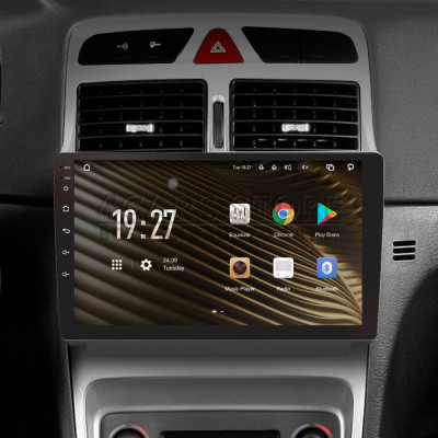 Штатна магнітола SIGMA S9464 ANDROID 12 4+64 Gb 4G DSP Peugeot 307 1 2001-2008 9"