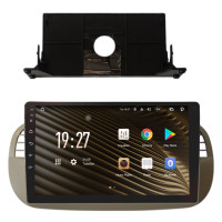 Штатна магнітола SIGMA S9464 ANDROID 12 4+64 Gb 4G DSP Fiat 500 2007-2015 Beige 9"