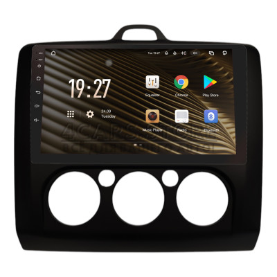 Штатная магнитола SIGMA S9464 ANDROID 12 4+64 Gb 4G DSP Ford Focus 2 2004-2014 MT AC Black 9"