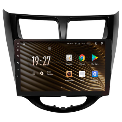 Штатна магнітола SIGMA S9464 ANDROID 12 4+64 Gb 4G DSP Hyundai Solaris 1 2010-2016 Black 9"