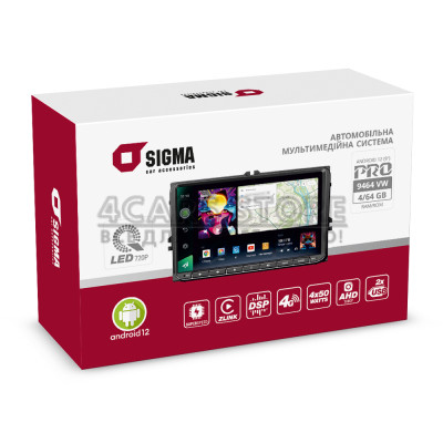 Штатная магнитола SIGMA PRO 9464 VW ANDROID 12 4+64 Gb 4G DSP (9") Штатная магнитола SIGMA PRO 9464 VW ANDROID 12 4+64 Gb 4G DSP (9")