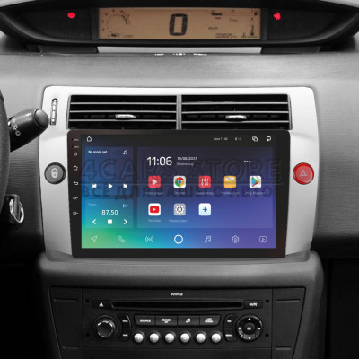 Штатная магнитола SIGMA X9464 ANDROID 10 4+64 Gb 4G DSP Citroen C4 LA LC C-Triomphe C-Quatre 2004-2014 9"