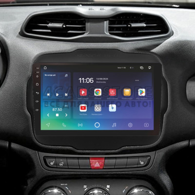 Штатна магнітола SIGMA X9464 ANDROID 10 4+64 Gb 4G DSP Jeep Renegade 2014-2018 9"