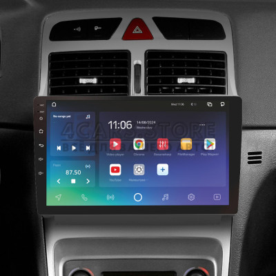 Штатна магнітола SIGMA X9464 ANDROID 10 4+64 Gb 4G DSP Peugeot 307 1 2001-2008 9"