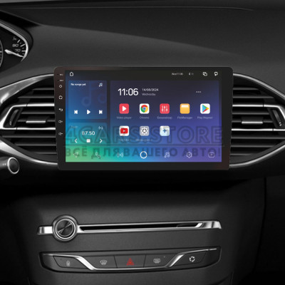 Штатна магнітола SIGMA X9464 ANDROID 10 4+64 Gb 4G DSP Peugeot 308 T9 308S 2013-2017 9"