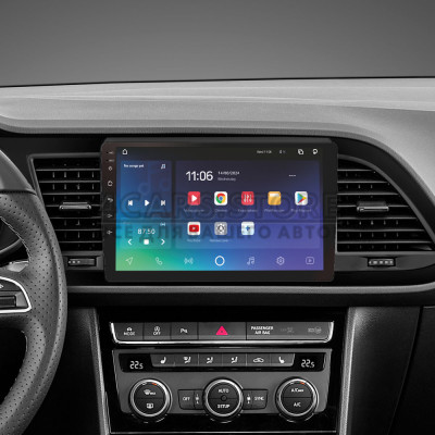 Штатна магнітола SIGMA X9464 ANDROID 10 4+64 Gb 4G DSP Seat Leon 3 2012-2020 (F3) 9"