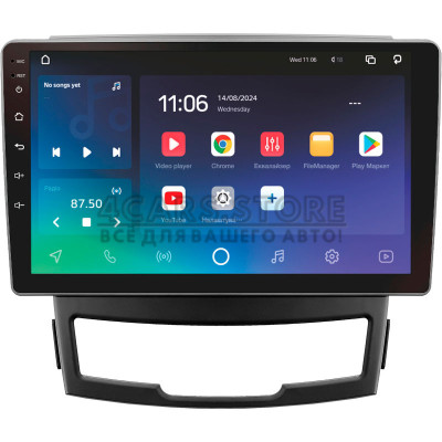 Штатна магнітола SIGMA X9464 ANDROID 10 4+64 Gb 4G DSP SsangYong Korando 3 Actyon 2 2010-2013 9"