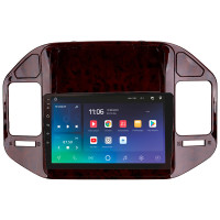 Штатная магнитола SIGMA X9464 ANDROID 10 4+64 Gb 4G DSP Mitsubishi Pajero 3 V70 V60 1999-2006 (brown) 9"