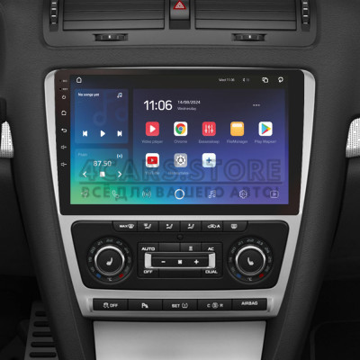 Штатная магнитола SIGMA X10464 ANDROID 10 4+64 Gb 4G DSP Skoda Octavia 2 A5 2008-2013 10" silver