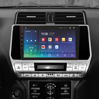 Штатна магнітола SIGMA X10464 ANDROID 10 4+64 Gb 4G DSP Toyota Land Cruiser Prado 150 2018-2020 10"