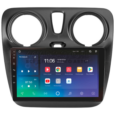 Штатна магнітола SIGMA X9464 ANDROID 10 4+64 Gb 4G DSP Renault Dokker 2012-2020 9"