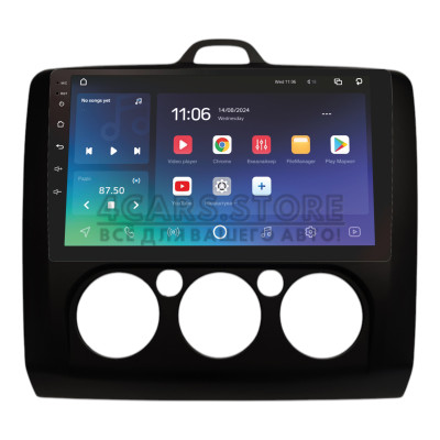 Штатная магнитола SIGMA X9464 ANDROID 10 4+64 Gb 4G DSP Ford Focus 2 2004-2014 MT AC Black 9"