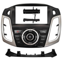 Штатна магнітола SIGMA X9464 ANDROID 10 4+64 Gb 4G DSP Ford Focus 3 2012-2019 A-MOD Silver 9"