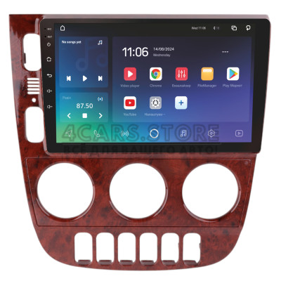 Штатна магнітола SIGMA X9464 ANDROID 10 4+64 Gb 4G DSP Mercedes Benz M-Class ML320 W163 ML320 2003-2005 LHD WOODEN 9"