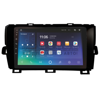 Штатна магнітола SIGMA X9464 ANDROID 10 4+64 Gb 4G DSP Toyota PRIUS 2010-2015 LHD Black A-MOD 9"