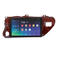 Штатна магнітола SIGMA X10464 ANDROID 10 4+64 Gb 4G DSP Toyota Hilux Pick Up AN120 2015-2020 Mahogany 10"