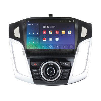 Штатная магнитола SIGMA X9464 ANDROID 10 4+64 Gb 4G DSP Ford Focus 3 2012-2019 A-MOD Silver UV 9"