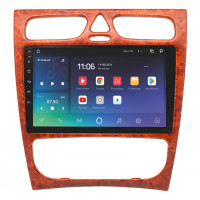 Штатна магнітола SIGMA X9464 ANDROID 10 4+64 Gb 4G DSP Mercedes Benz C Class S203 CL203 W203 2000-2004 wooden 9" (L1)