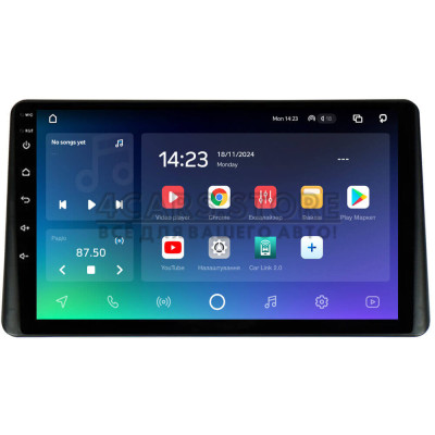 Штатна магнітола SIGMA X9464 ANDROID 10 4+64 Gb 4G DSP Peugeot Partner Origin Renault Simbol 2008-2012 9"