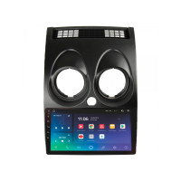 Штатна магнітола SIGMA X9464 ANDROID 10 4+64 Gb 4G DSP Nissan Qashqai 1 J10 2006-2013 (кругла кнопка аварійки) 9"