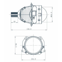 Автомобільні лінзи AMS ORIGINAL A2 3" F/R