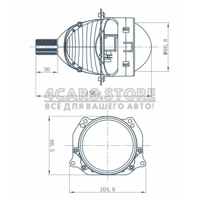 Автомобільні лінзи AMS ORIGINAL A2 3" F/R Автомобільні лінзи AMS ORIGINAL A2 3" F/R