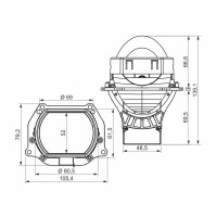 Автомобільні лінзи AMS ORIGINAL A7 Square 3.0 F