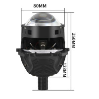 Світлодіодна лінза DriveX BiLED ULTRA Blue 3.0" 65/78W 5.8K