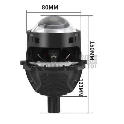 Світлодіодна лінза DriveX BiLED ULTRA Blue 3.0" 65/78W 5.8K