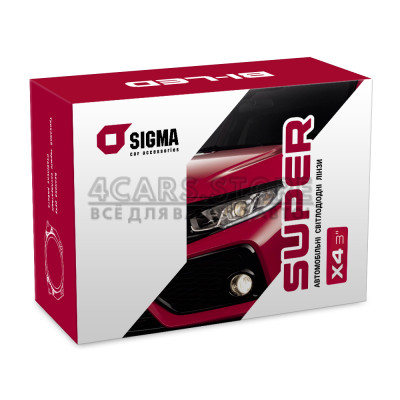 Автомобильные линзы Sigma Bi-Led Super X4 3.0"