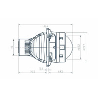Автомобільні лінзи AMS ULTIMATE U3 3" F
