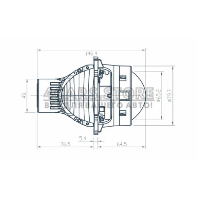 Автомобільні лінзи AMS ULTIMATE U3 3" F Автомобільні лінзи AMS ULTIMATE U3 3" F