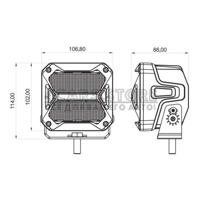 LED фара рабочего света Cyclone WL-G7 30W Premium Driving