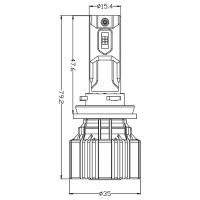 LED лампи AMS VISION-R H11 5500K CANBUS